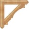 Ekena Millwork Balboa Arts and Crafts Rough Sawn Bracket w/ Offset Brace, Western Red Cedar, 8"W x 42"D x 42"H BKT0806X42X42BOA03RWR - alternate 2
